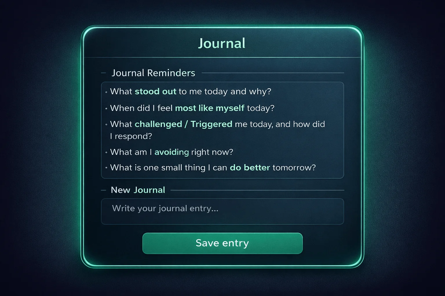 Illustration of journaling by hand